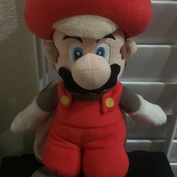 Super Mario Bros. U "Flying Squirrel Mario" 9 inch Plush 2013 Nintendo Authentic 