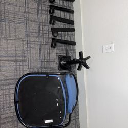 Swivel Chair, black/Vissle blue