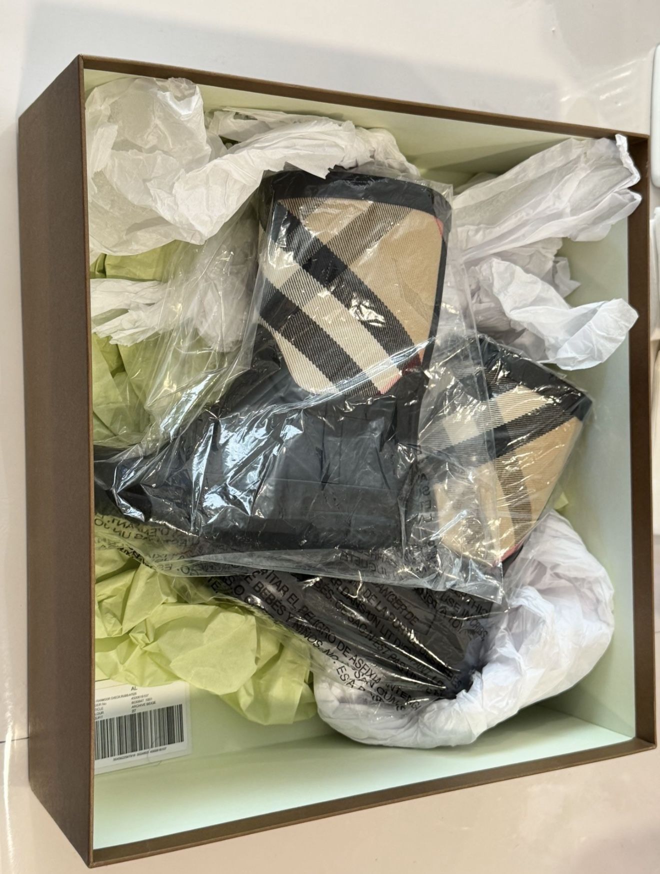 Burberry Kids House Checker Rain Boots