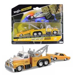 New 2023 Maisto Design Elite Transport 1953 Mack B-61 Tow Truck/1965 Buick Riviera Toys Collectable Hobby Cars