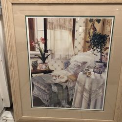 Vintage Susan Rios “Creature Comforts” Serigraph 