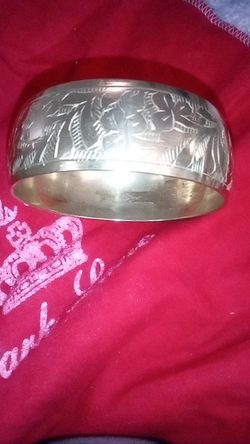 Brass Bangle Bracelet