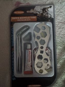 12-Piece Bicycle Tire Repair Kit