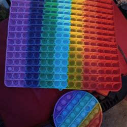 Large Square Bubble Gidget With Small Circle Bubble Fidget