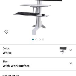 Ergotron Dual workstation with worksurface