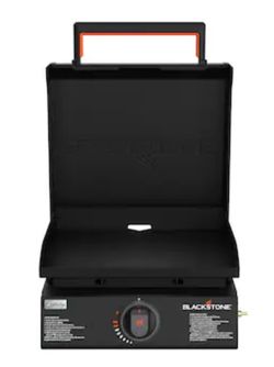 Blackstone 17-in Culinary Omnivore Tabletop Griddle with Hood 267-Sq. in Black Powder Coat Portable Liquid propane Grill