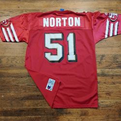 Medium 1990s champion San Francisco 49ers Jersey KEN Norton Jr Throwback Authentic 