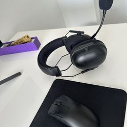 Razer Mouse And Headset Combo Deathshark DeathAdder 