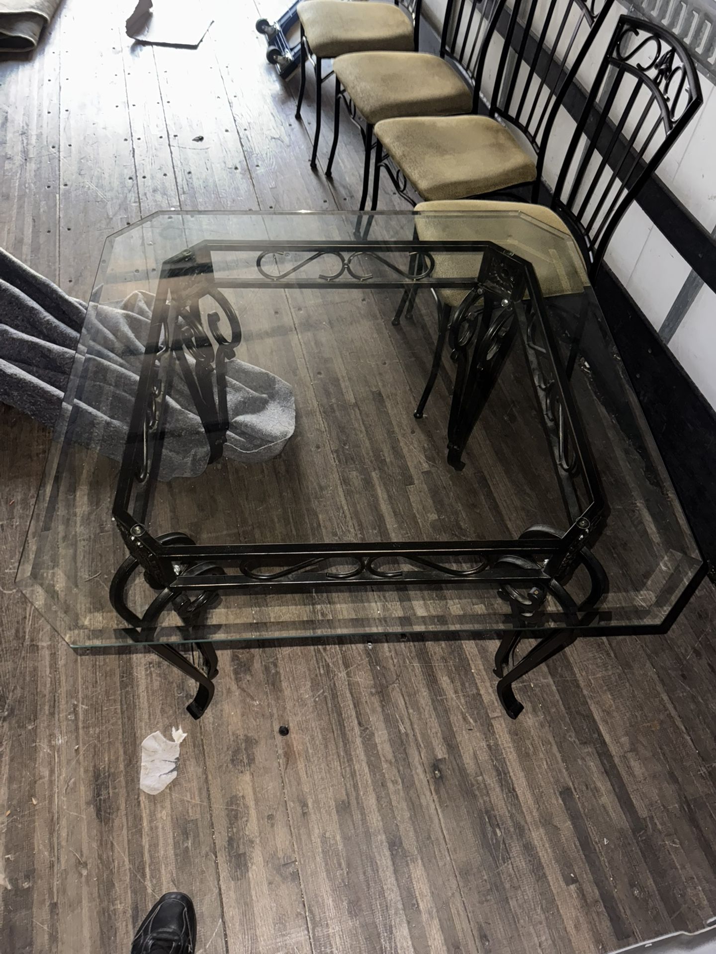 Glass Table Set