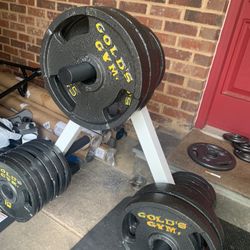 Like New 200 Lbs Olympic Weights Plates