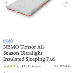 Nemo Tensor All Season Sleeping Pad 