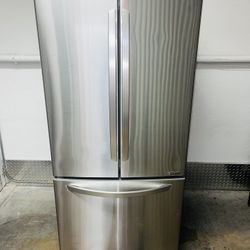 LG refrigerator stainless steel 30X69X29 in very good condition a receipt for 90 days warranty