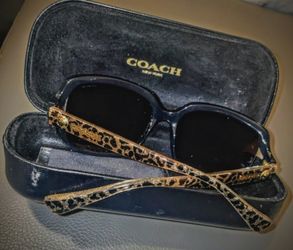 Coach Sunglasses Leopard Print Arms