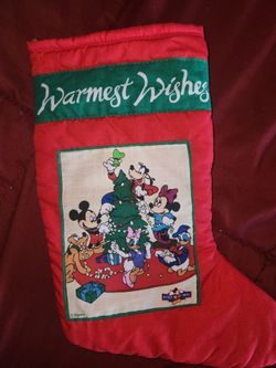 Vintage Disney Christmas Stocking 
