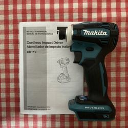 Makita.  18V LXT Lithium-lon Brushless Cordless 4-Mode 1/4” Impact Driver (Tool Only).