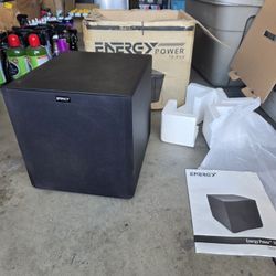 Energy 10 Inch Powered Subwoofer Home Theater Surround Sound Speaker 