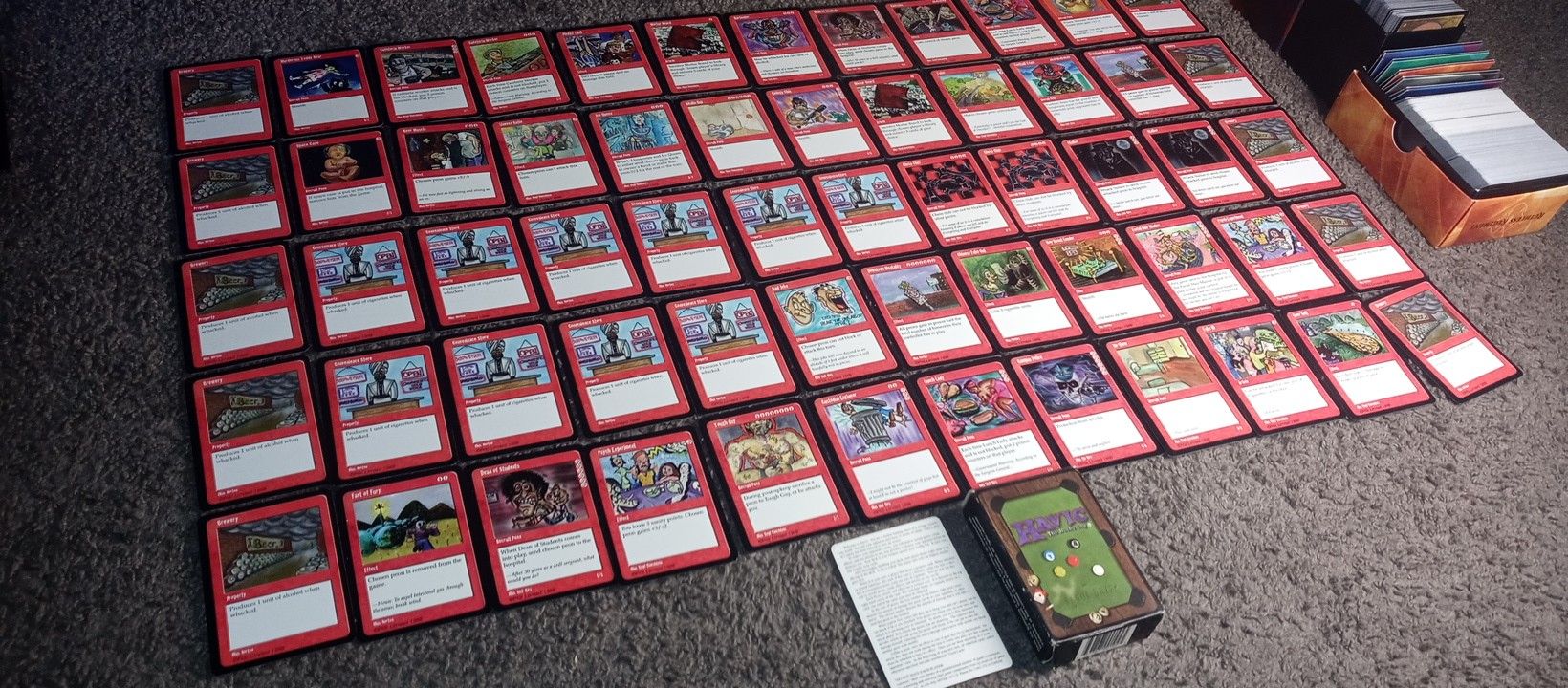 Extremely Rare Vintage Complete Havic The Bothering Starter Deck From The 1990's MTG Parody Card Game! Valued Between $200-$500. Asking Only $70 OBO