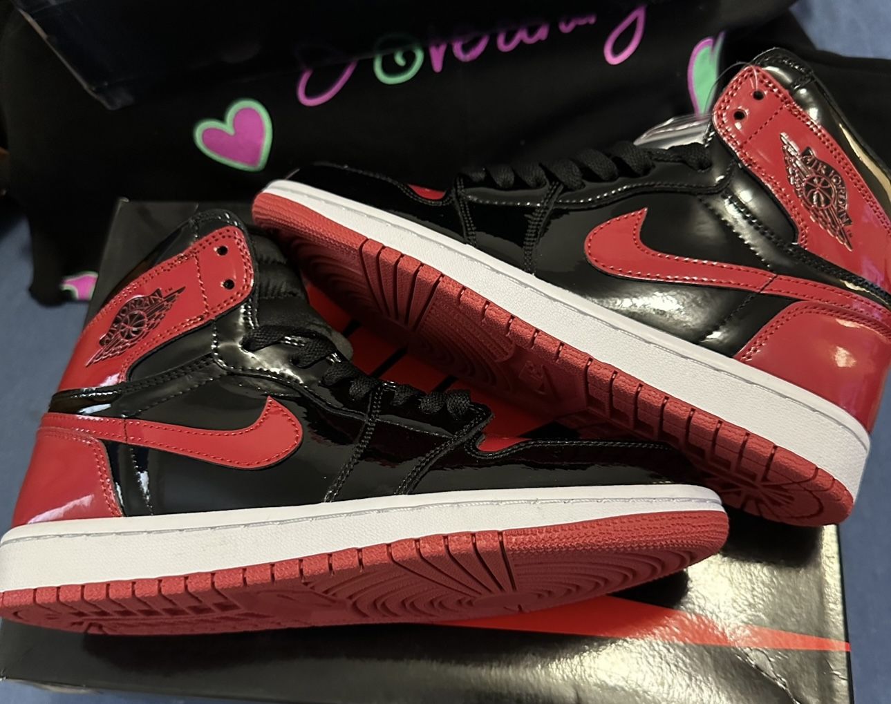 AIR JORDAN 1 RETRO HIGH OG 'PATENT BRED' 