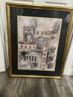 Set Of 3 -GlassMatted Framed Prints- Ready To Hang