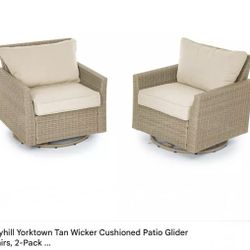 Yorktown Swivel Glider Chairs 2 Piece Set