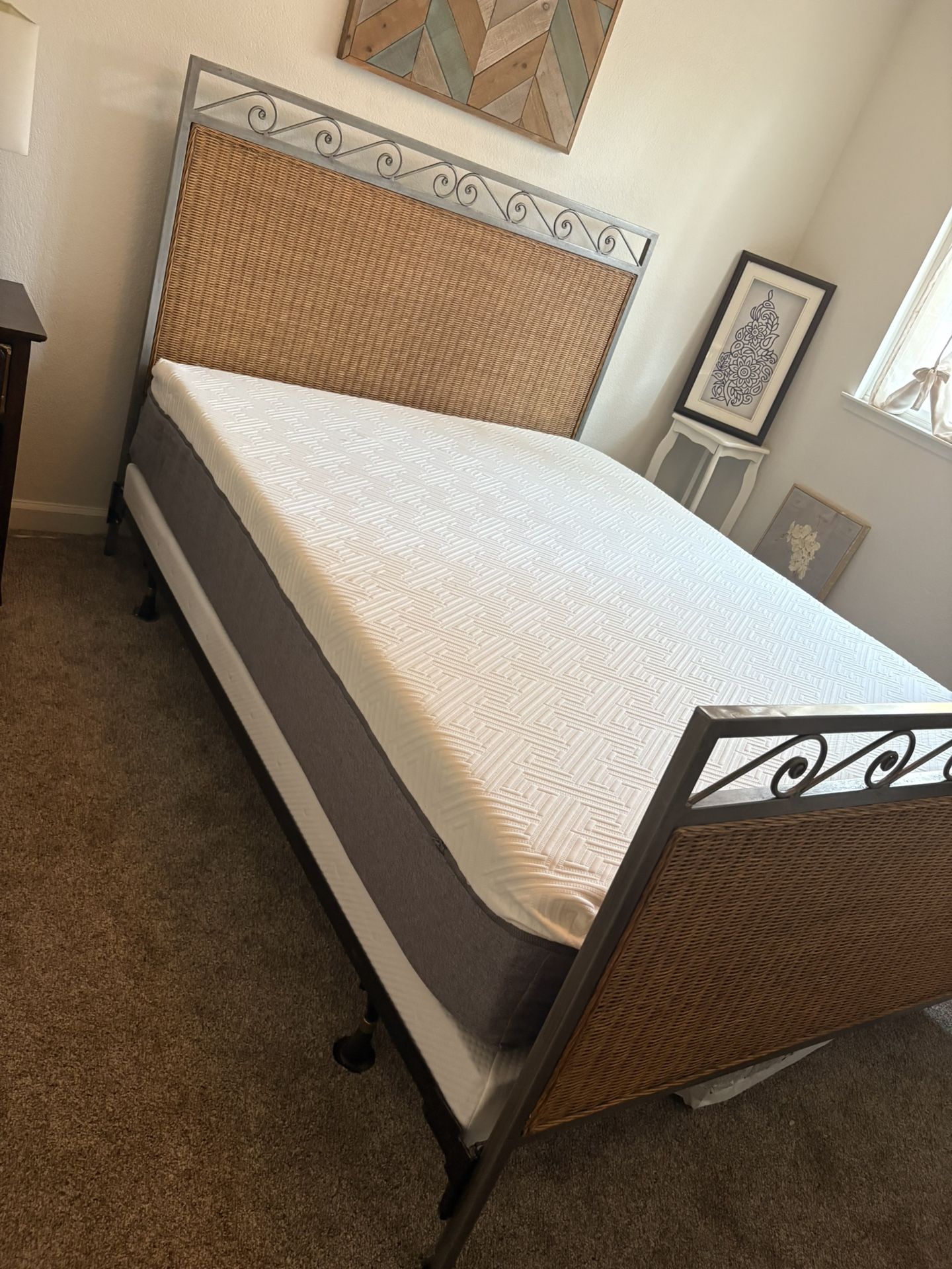 Bed Frame And Mattress- NEW Never Been Used