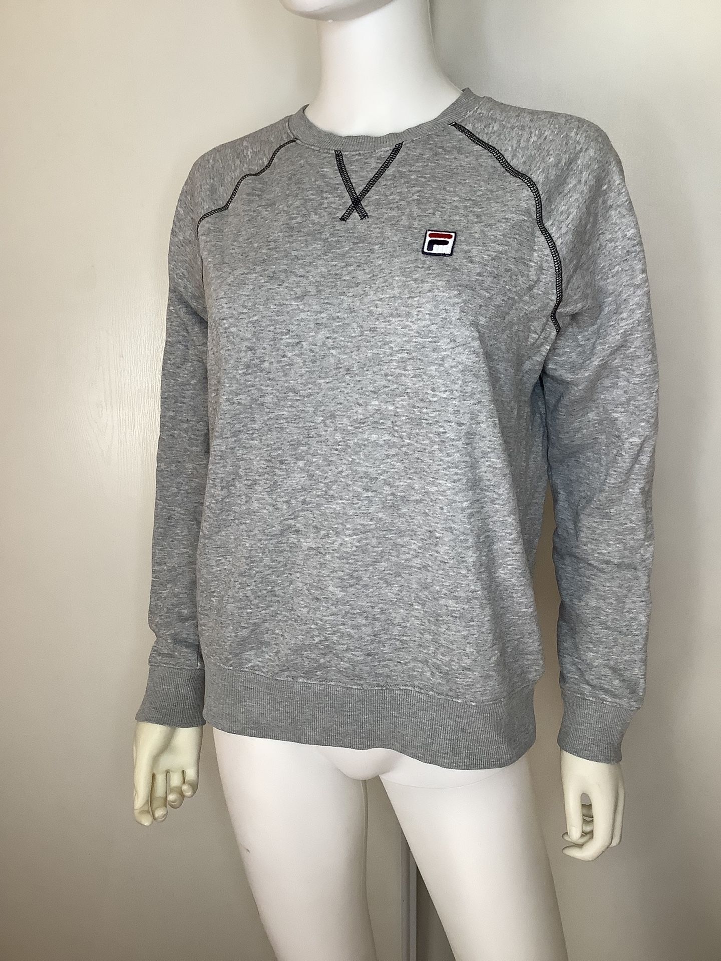 Fila Men's Heather Gray Crewneck Sweater Size M Unisex