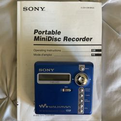 Sony NetMD Walkman MiniDisc Recorder, model MZ‑N707 - TESTED