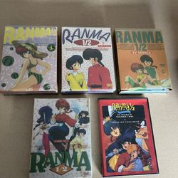 Lot Of 5 Ranma 1/2 DVDs 