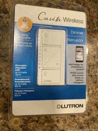 Lutron Caseta Wireless Dimmer SwitchPD PD-6WCL-WH-R