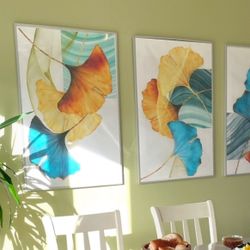 3 Pieces Wall Art With Frame 