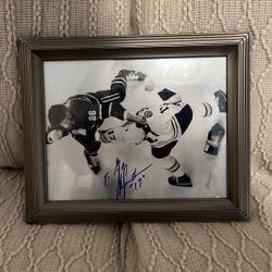 Signed Milan Lucic Photograph