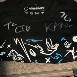 Mr. Beast signed shirt