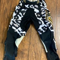 Shift Motorcross Pants Size 28 Black Rise Against MX SX Racing Dirt Bike ATV