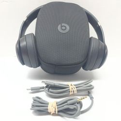 BEATS SOLO 4 WIRELESS ON EAR HEADPHONES MATTE BLACK CASE CABLES (CMP129682)