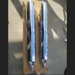 Harley Davidson Heritage Classic Oem Mufflers 