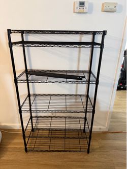 5-Tier Heavy Duty Wire Shelving Unit / Storage Rack (Black)