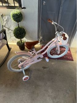 BABY JOY Kids Bike, 16 Inch Boys Girls Bike w/Removable Basket Kids Bicycle with Adjustable Seat & Handlebar, Handbrake & Coaster Brake, T