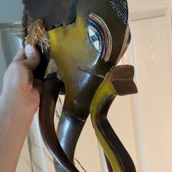 Vintage African Elephant Mask Hand Carved Wood  19” x 8”  Beautiful condition.   $200 Fremont Pickup 