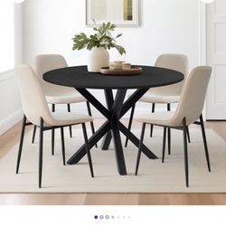 DINING TABLE AND 4 CHAIRS SET