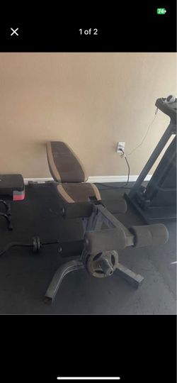 Bench with leg curl