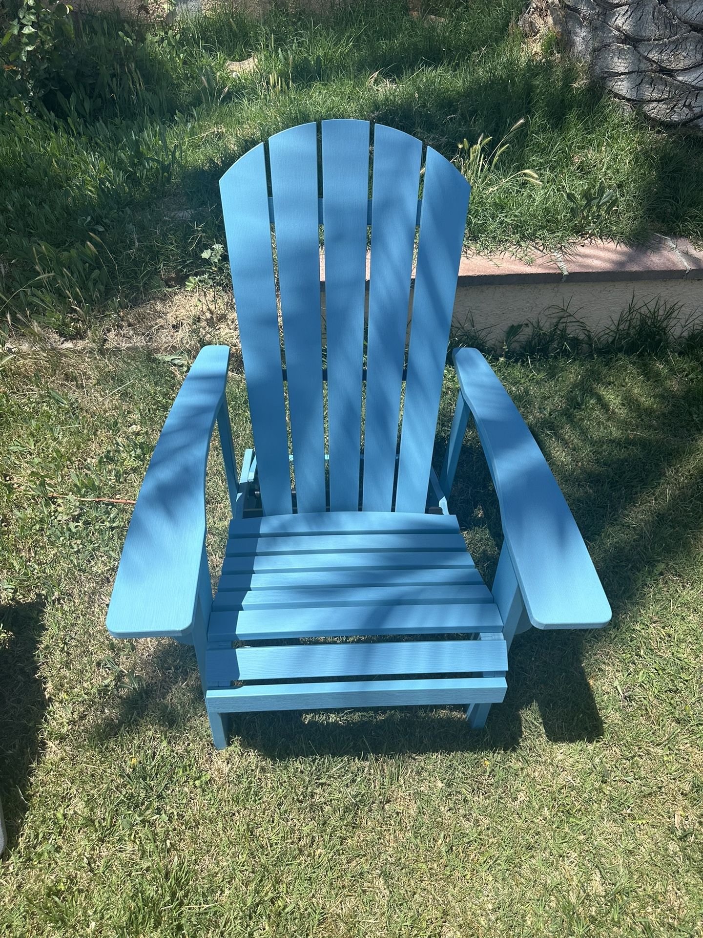 reclining serwall blue chair