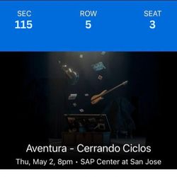 Aventura Concert Tickets| May 2nd
