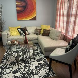 Modern And Beautiful Cream L-shaped Sofa. Make an Offer