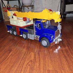 Large  toy truck with jumbo crane