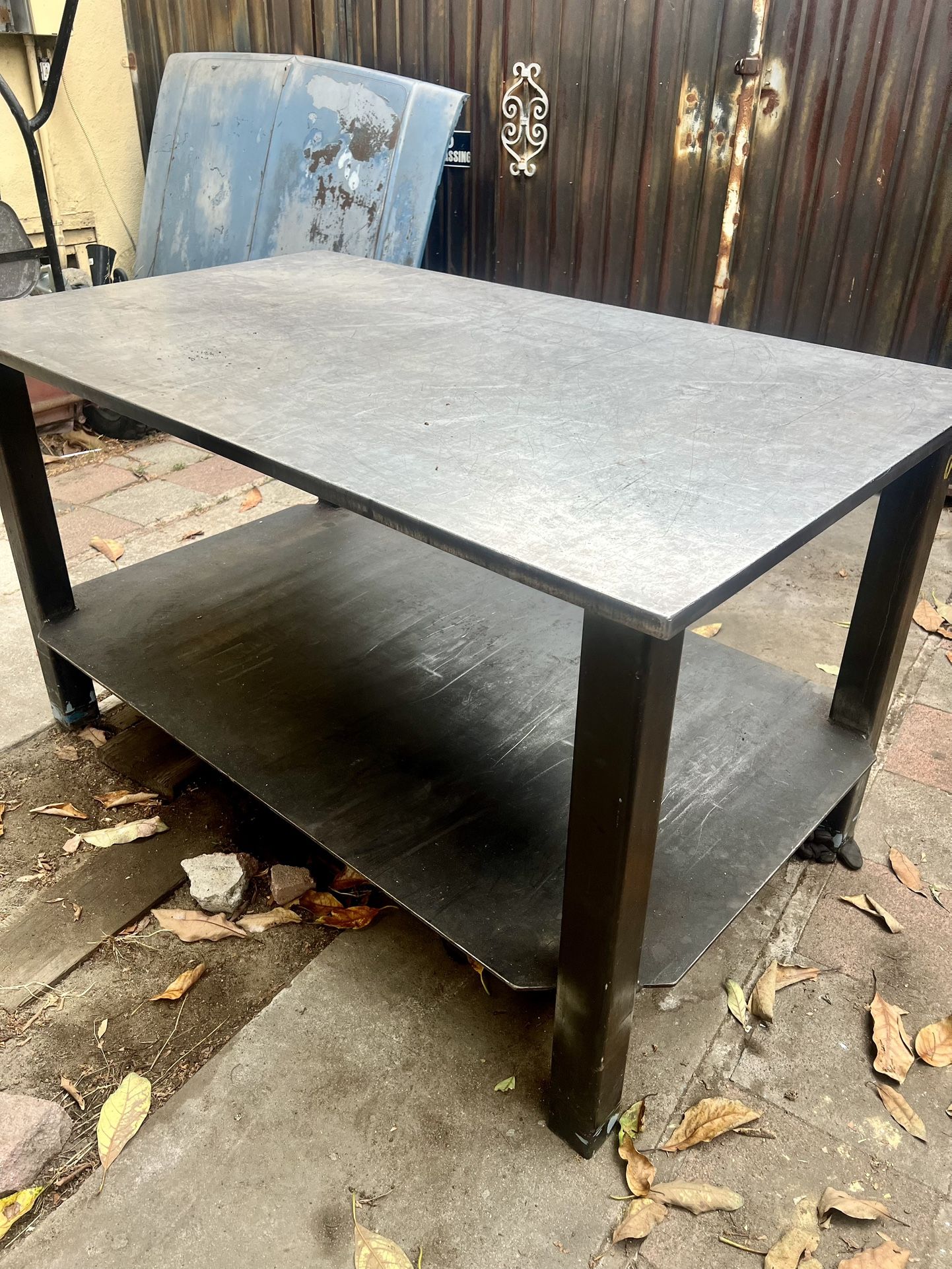Solid Steel Industrial Working Table