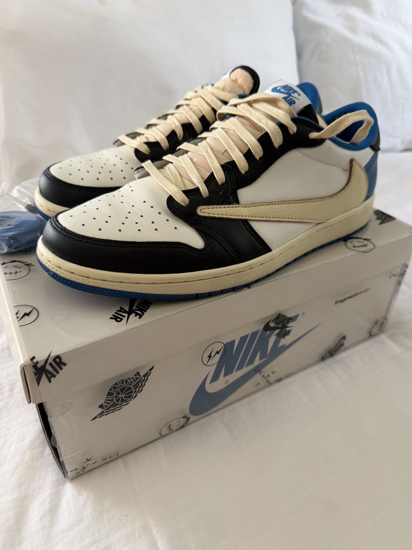 Travis Scott Fragments Jordan 1 Lows Size 11