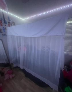 Canopy Bed and Mattress 