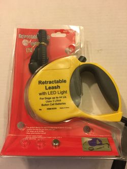 Retractable leash with LED light 16 1/2 inches leash length