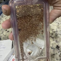 iPhone 7/8 case with glitter new 