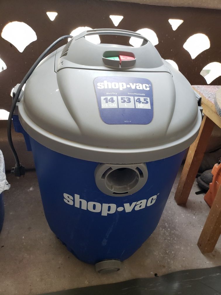 shop vac 14 gallon 4.5 hp model 5851511